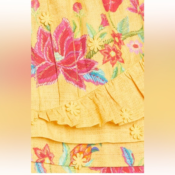 NWT FARM RIO Flower Dream Tiered Cotton Skirt size Medium - Picture 5 of 10
